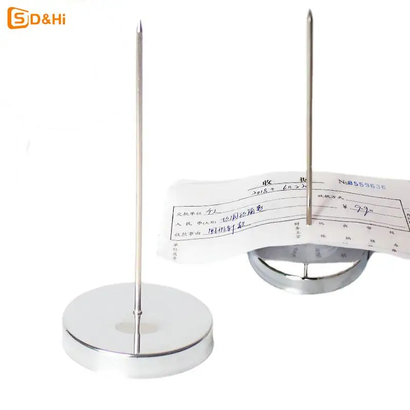 Safe Memo Holder Spike Stick For Bill Receipt Note Paper Order Office Desk