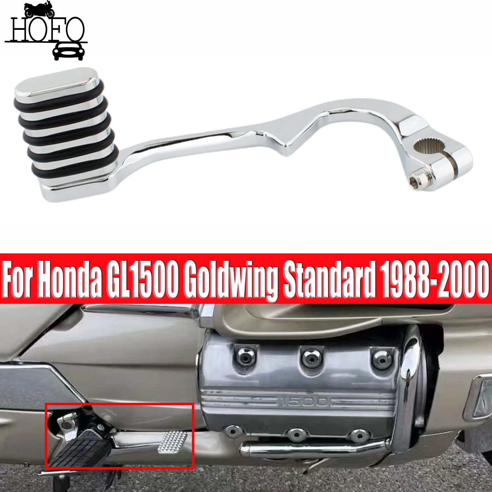 

Rear Brake Pedal For Honda GL1500 Goldwing Standard 1988-2000 Motorcycle Gear Heel Toe Shift Pegs Levers