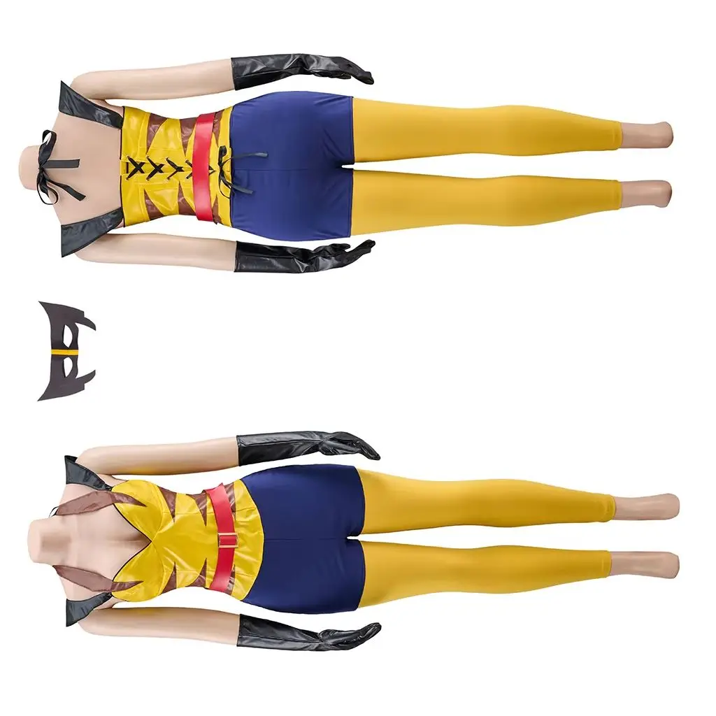 

Logan Cosplay Female Costume Sexy Women Top Pants Battle Uniform Suit Halloween Carnival Party Superhero Disguise Outfits