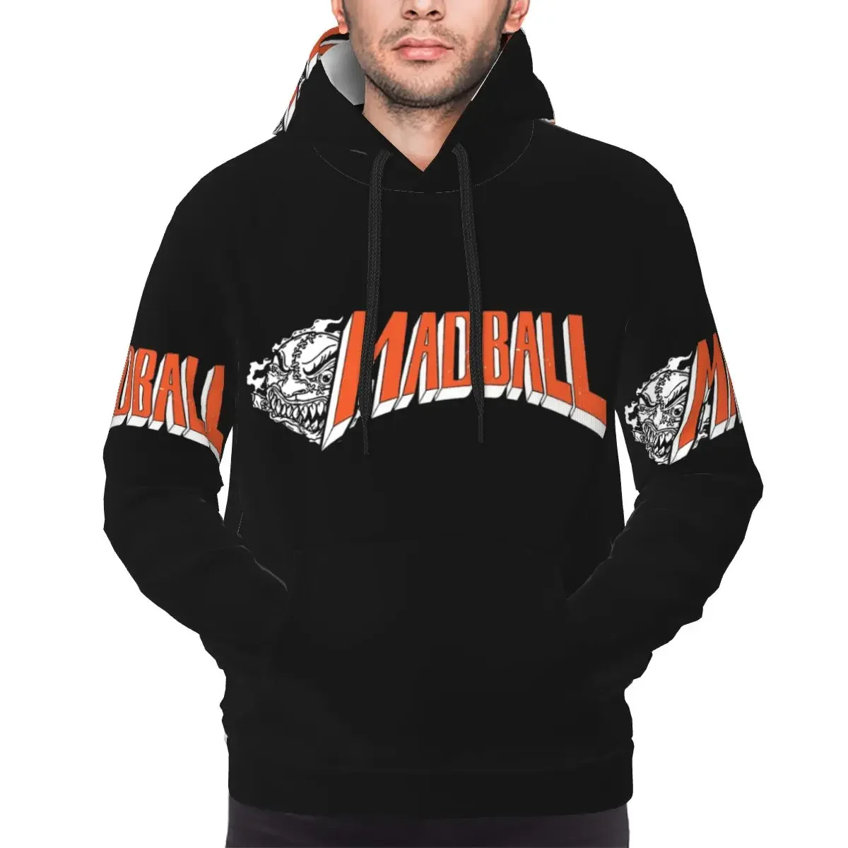 Madball Sticker Hoodies Harajuku Pullover Autumn Winter Men's Women's Sweatshirts Long Sleeve Tops