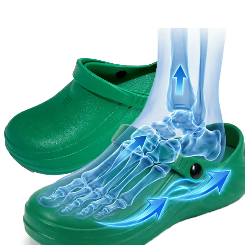 Unsex EVA High Quality Shoes for Chef Nurses Non-slip Waterproof Oil-proof Work Shoes Garden Slippers with Built-in Insoles