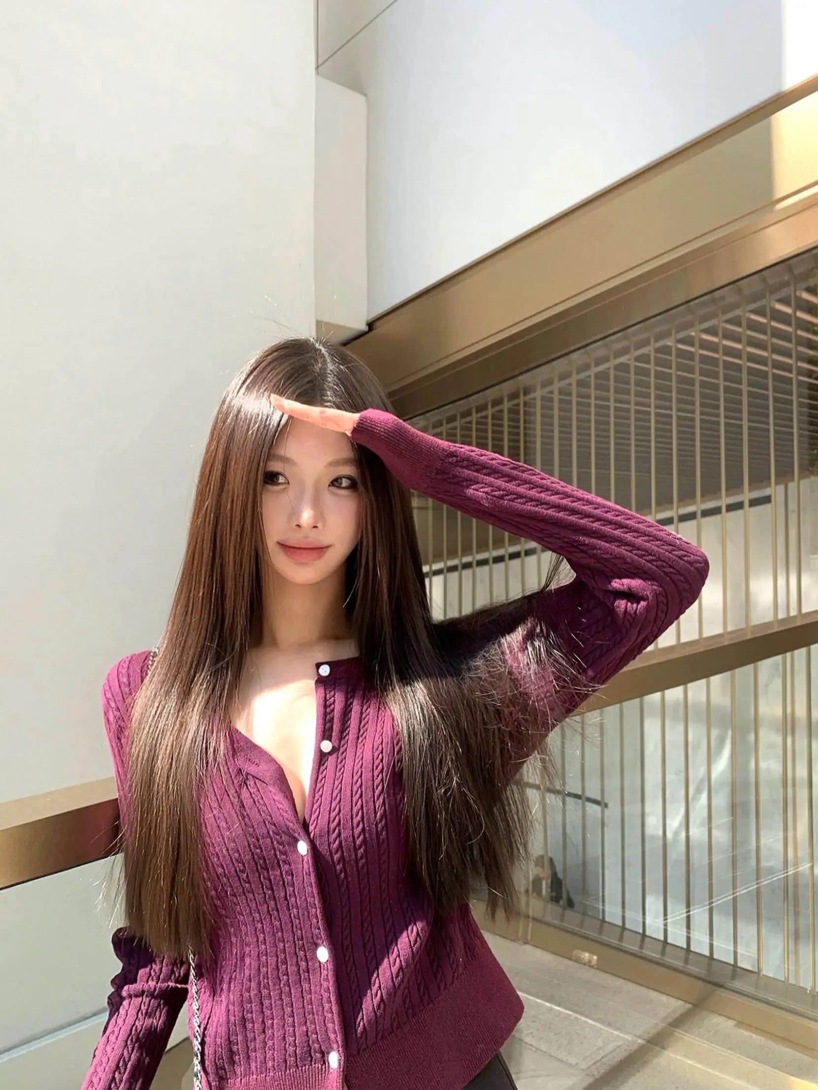 

Вязаный кардиган Ele ort для женщин, с вышивкой, из хлопка, для повседневной носки, стандартный крой, длинный рукав