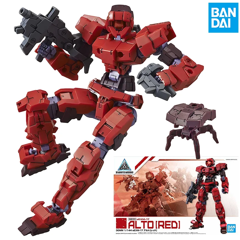 

Bandai Original Genuine Figure 30 Minutes Missions Model Kit 30MM eEXM-17 Alto RED Collection Action Figure Model Toys Gifts