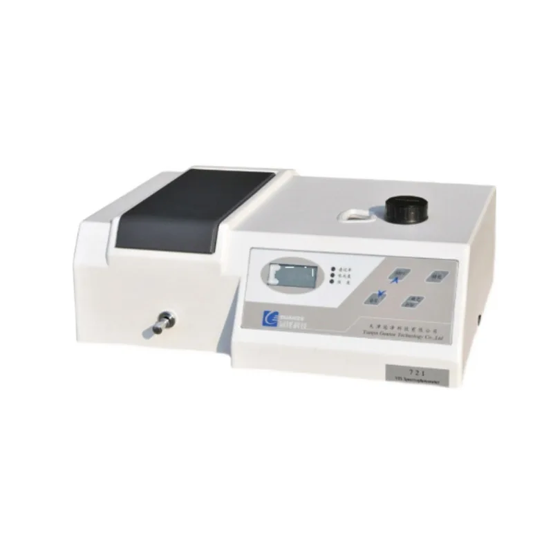 Visible Spectrometer Wavelength 330-1020nm Spectrophotometer Tester Precision Vis Photometer with Analyser Cuvette Kit 721