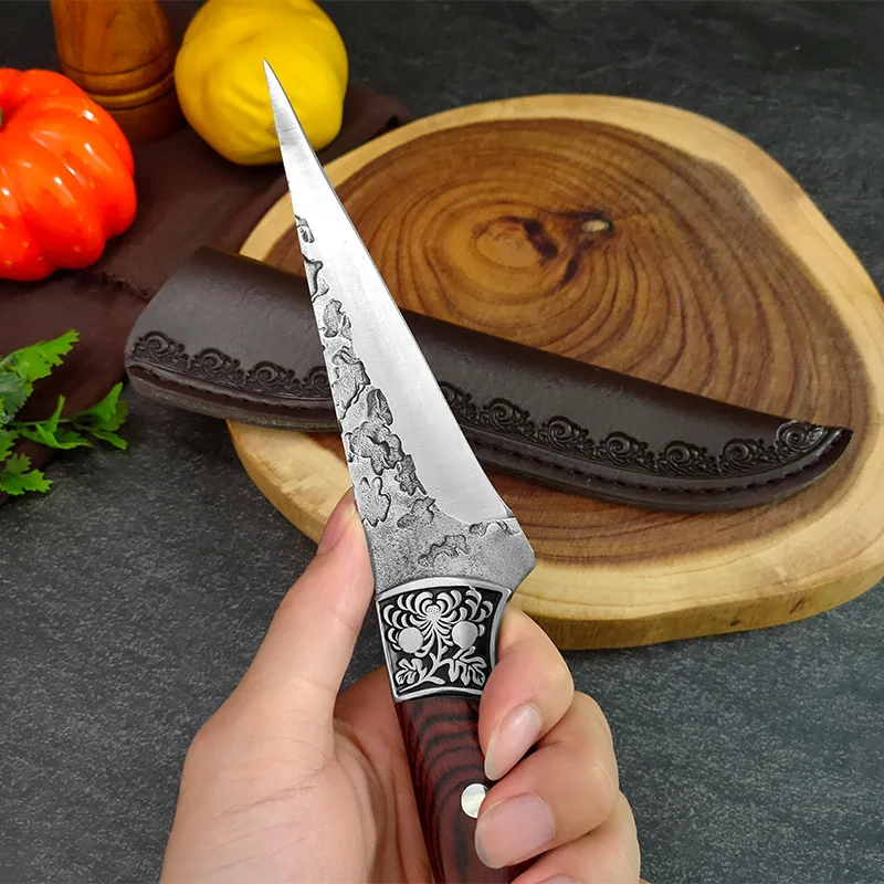 Boning Knife Chef\'s Knives Professional Knife Tool Hand Forged Meat Kitchen Knives Forged Steel Chef Kitchen Tool