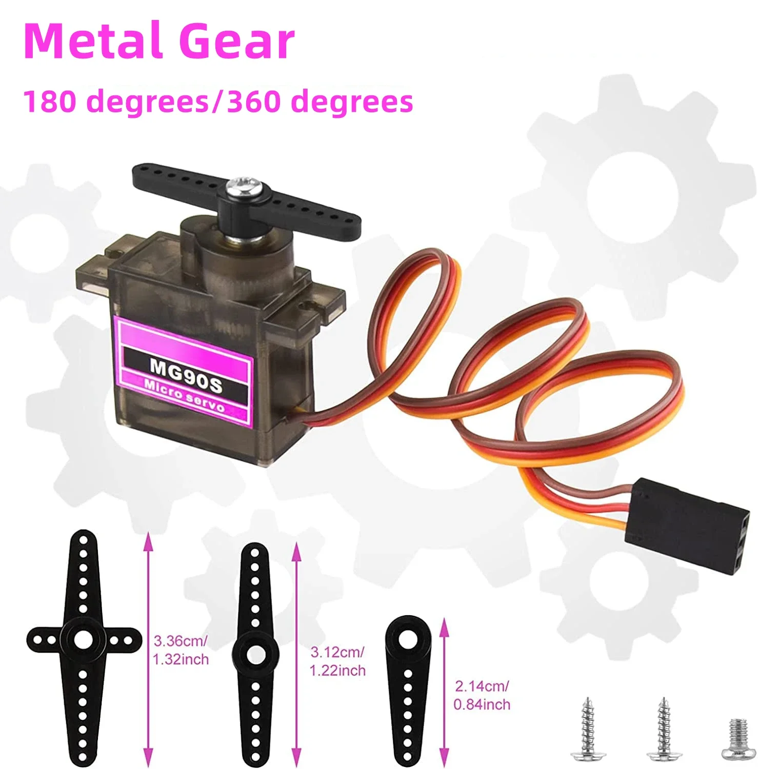 1/5/10/20/50PCS MG90S 9g Metal Gear Micro Tower Pro Servo Upgraded Sg90 Digital Servos For Rc Vehicle Helicopter Boat Car Models