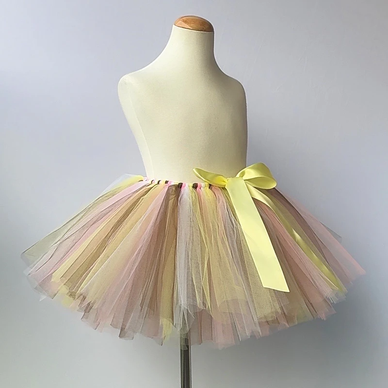 Animal Deer Tutu Skirt for Baby Girls Christmas Halloween Costume Kids Jungle Party Cosplay Outfit Children Fluffy Tulle Skirts