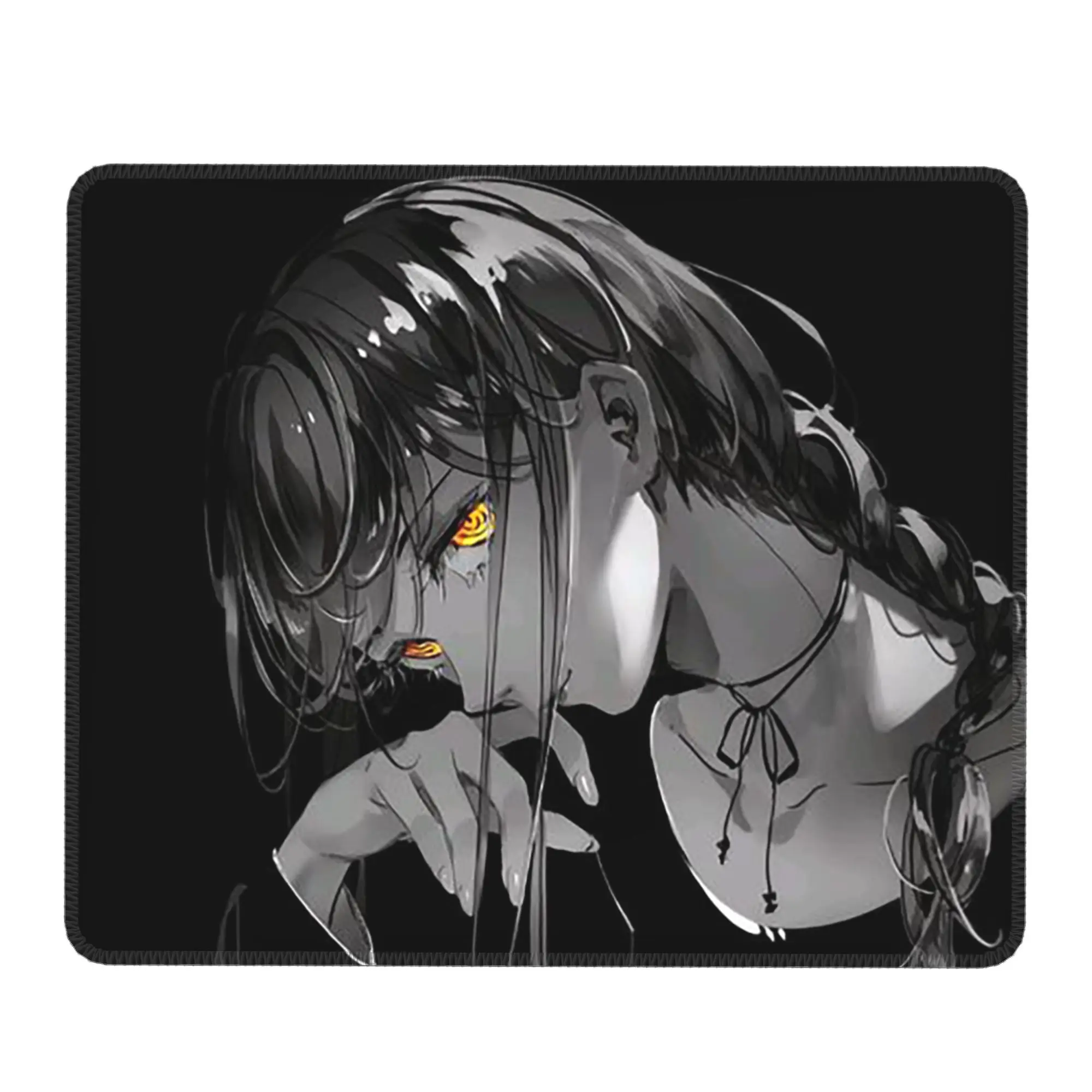 Black White Anime Chainsaw Man Mouse Pad Computer Keyboard Mouse Mat Gaming PC Laptop Desk Mat Office Table Mats