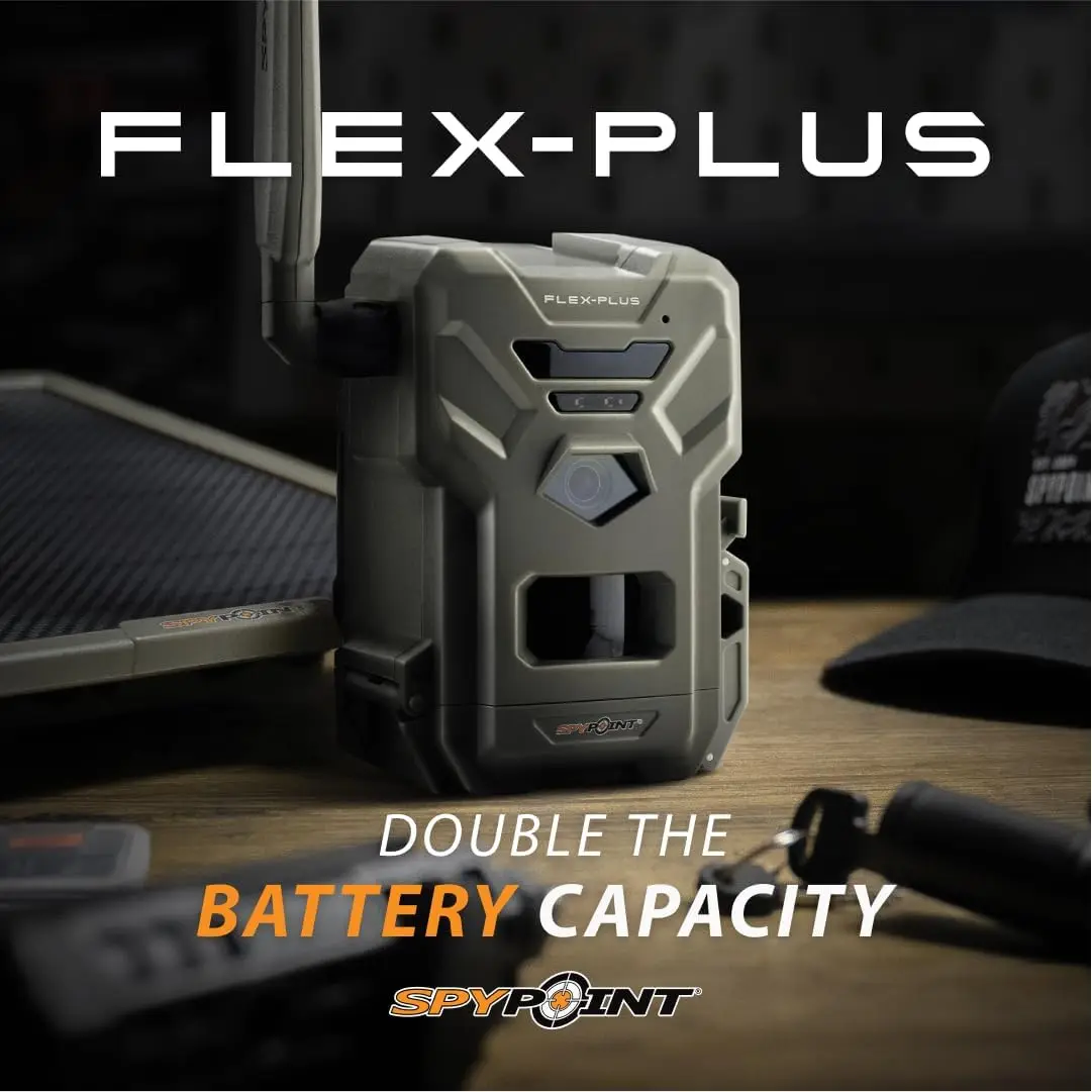 Flex-Plus Cellular Trail Camera, 36MP Photos and 1080p Videos w/Sound, Double The Battery Capacity, GPS-Enabled, Dual-SIM LTE Co