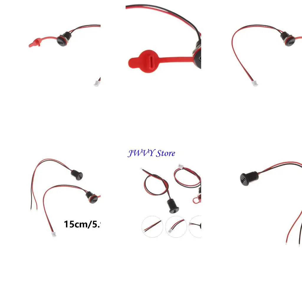 573A Type C Female  2Pin USB C Connector with High Current Charging Female Socket