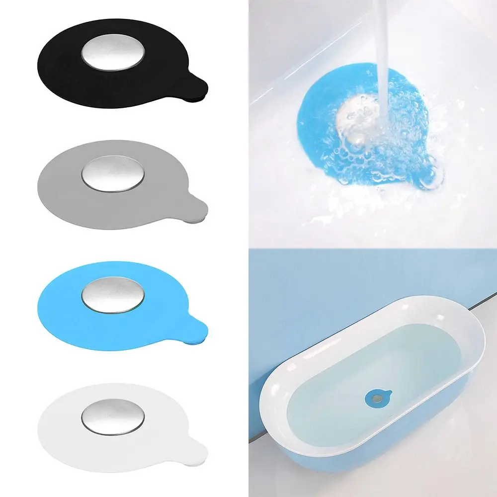 Practical Silicone Floor Drain Cover Deodorization Seal Sewer Deodorizer Water-drop Design Bathtub Sink Plug Kitchen