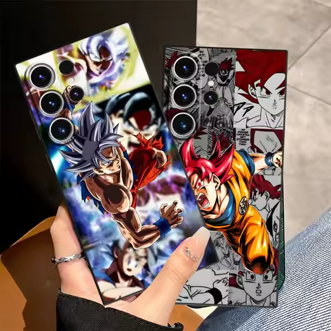 Dragon Ball Super Saiyan God Case for Samsung Galaxy S21+ S25+ S24+ S22 Plus S24 S23 FE S21 S20 FE S25 Ultra Soft Funda Back