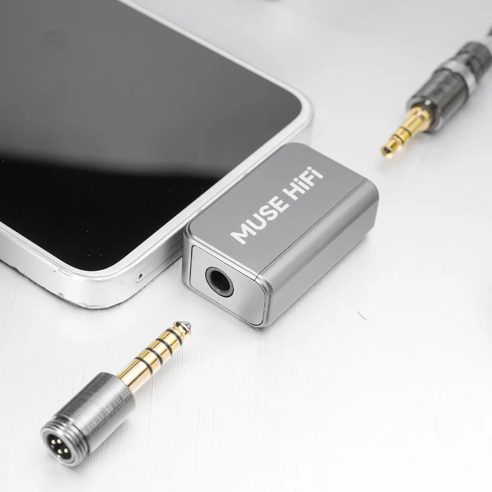 Musehifi U3 Portable USB Type-C DAC Headphone Amp Fully Discrete Op Amp HiFi Earphone Amplifier 3.5+4.4mm EQ Decoder