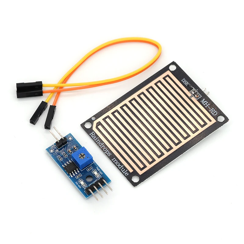 DC 3.3V-5V Snow/Raindrops Detection Sensor Module Dual Double sided Rain Weather Module Humidity For Arduino Robot Car Diy Kit