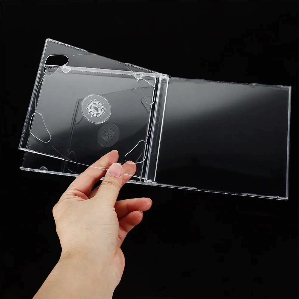 

4pcs Cd Storage Case Disc Organizer For Dvd Cd Protection Scratch Resistant Disc Holder Extensive Usability Home Storage