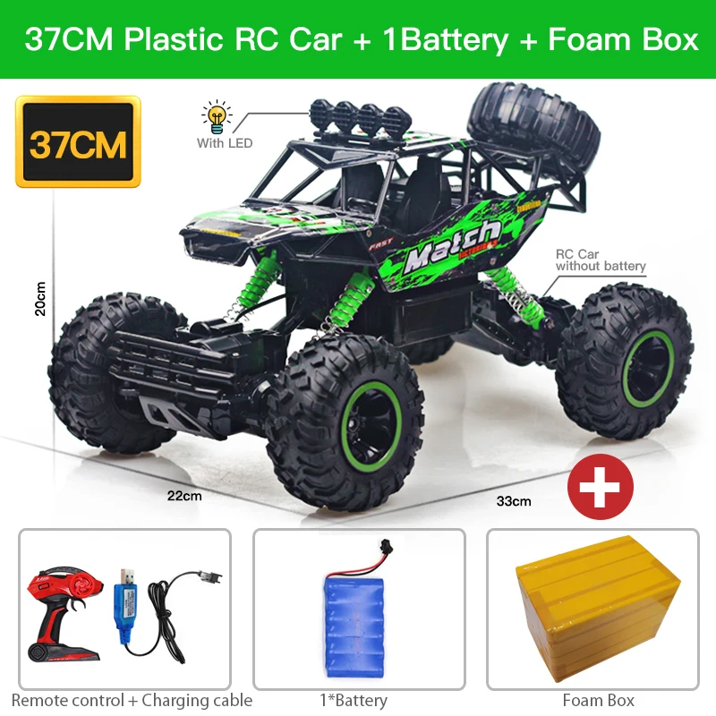 ZWN 1:12 / 1:16 4WD RC Car With Led Lights 2.4G Radio Remote