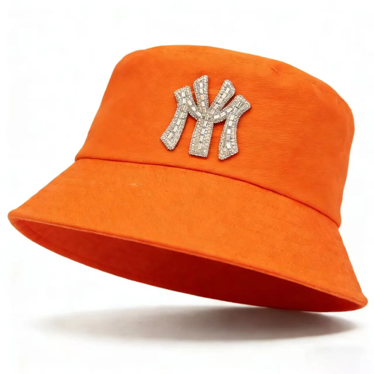 Neue MY Luxus-Diamant Komplett-Baumwolle Einfarbige Einseitige Fischerhüte für Männer und Mehrfarbige Basin-Caps für Frauen – Detail 9