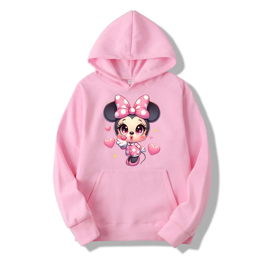 Popular Disney character Mickey Mouse print hooded men's and women's hoodies couple casual sports street hoodies