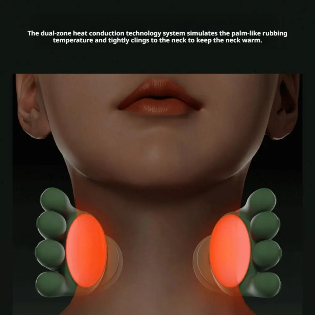 Neck Shoulder Massager Deep Tissue Shiatsu Back Cervical Massage Machine Bionic Heated Fatigue Relief Relax Muscle