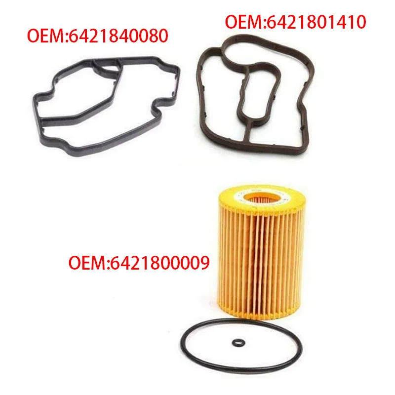 

Filter & Oil Filter Housing Gasket For Mercedes Benz ML320 ML350 R320 Dodge Sprinter OEM A6421840080 A6421800009 A6421801410