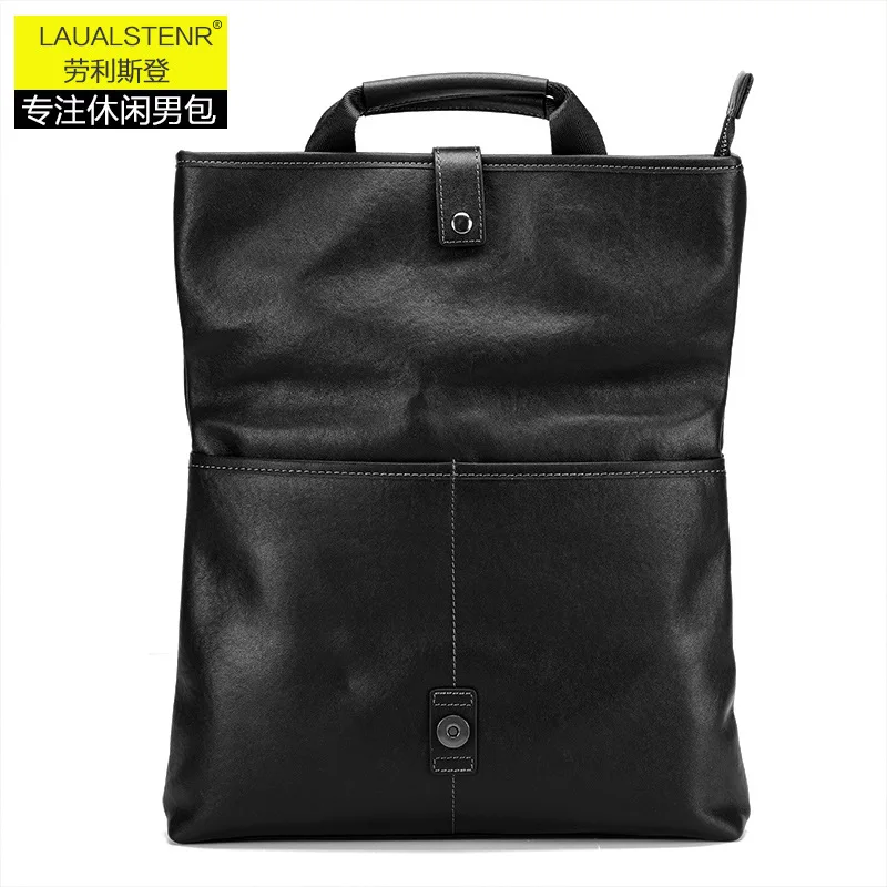 Business Backpacks Handbags Shoulder Bag for Men Messenger Bag Purse Crossbody Bags Cowhide Soft Leather Сумка Мужская На Плечо