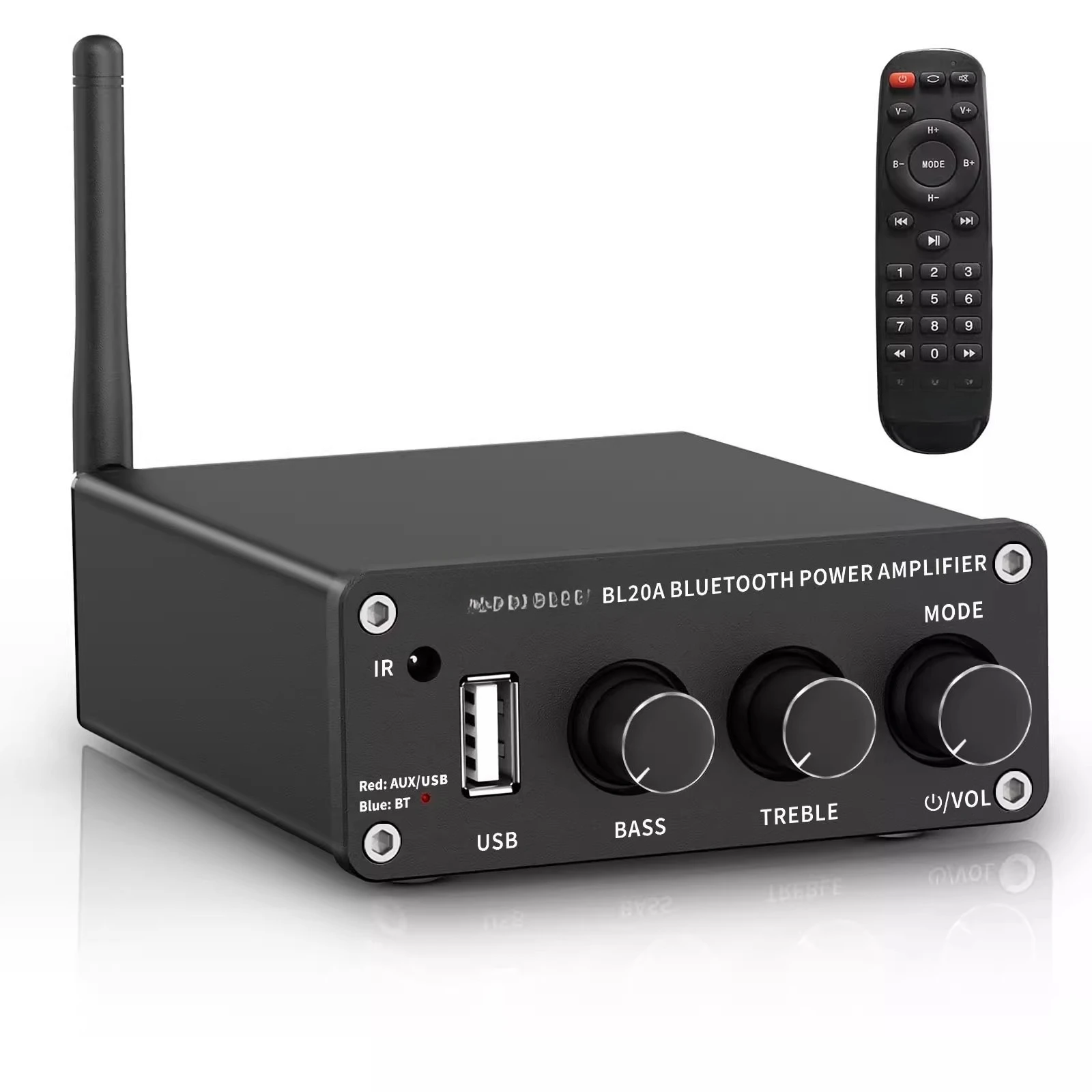 

Bluetooth Digital Power Amplifier Home HiFi Fever Dual Channel USB Power Amplifier