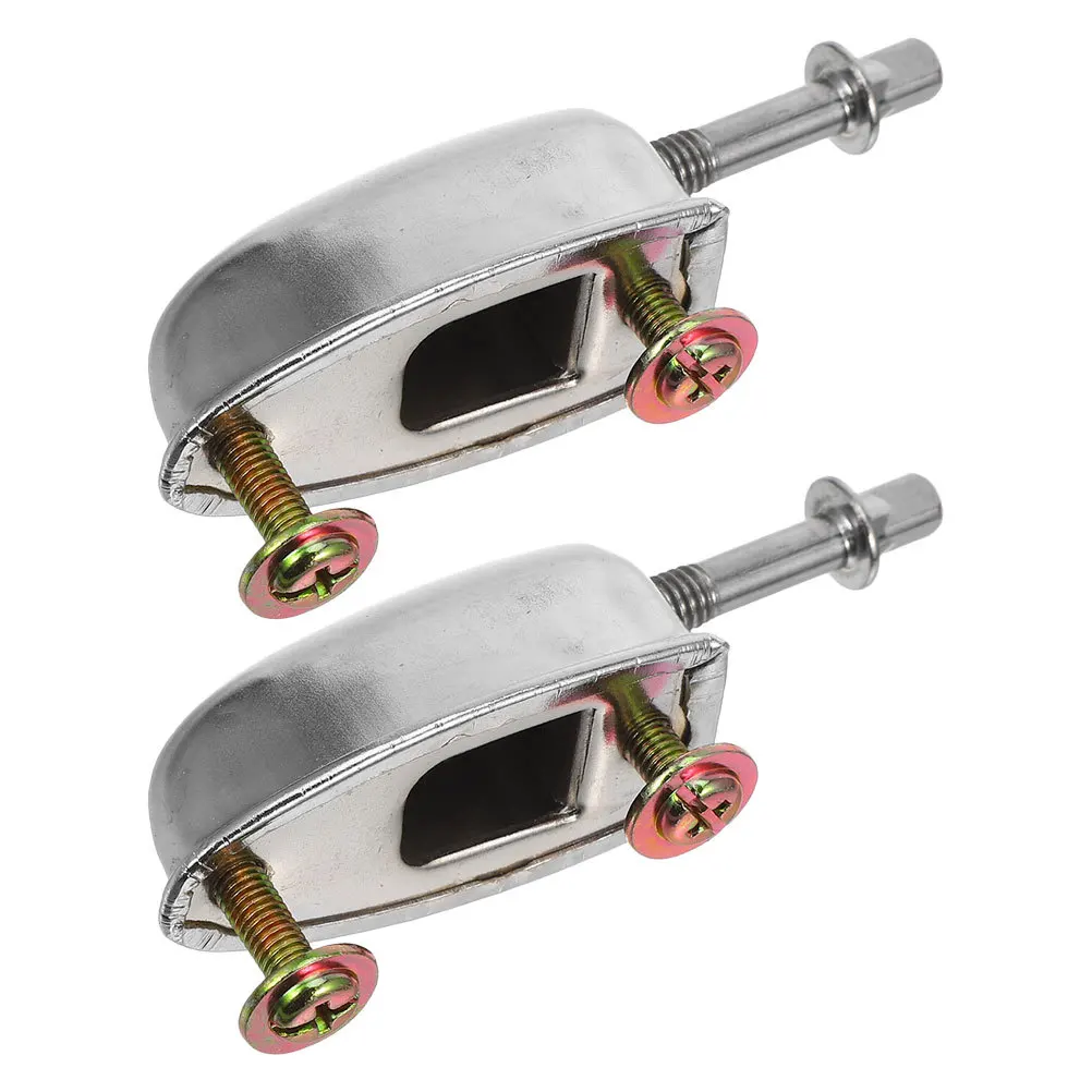 

2pcs Metal Snare Drum Lugs Single End Mounted For Percussion Instruments Silver Replacement Hardware Claws Support Accessory