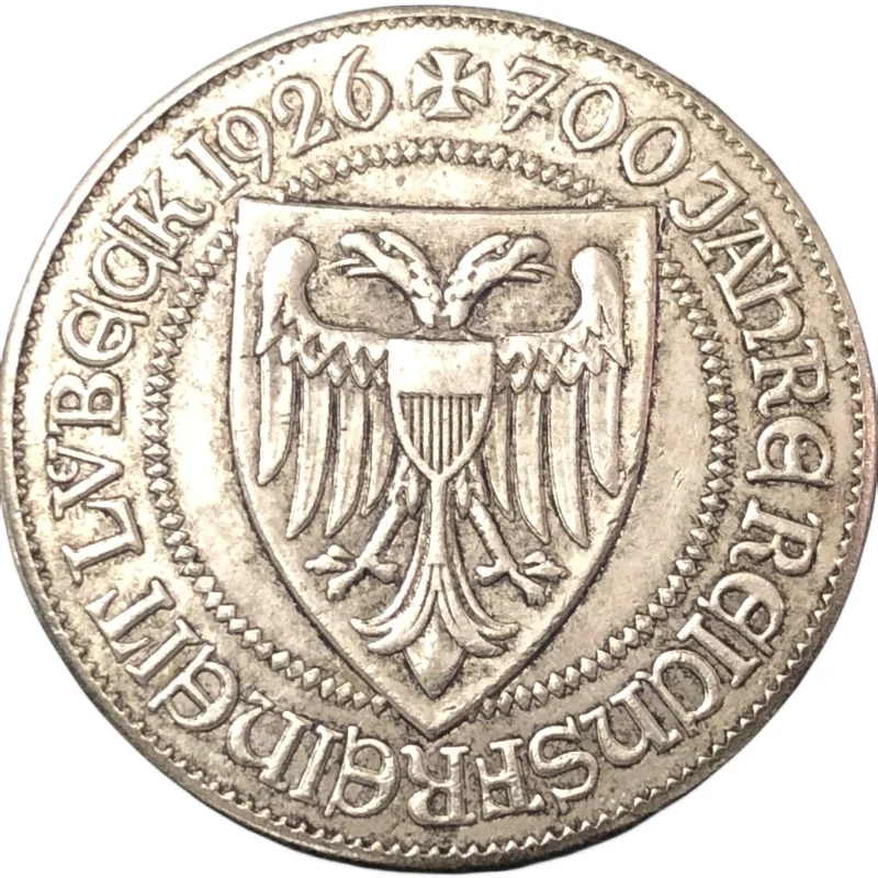 

1926 Germany 3 Reichsmark Lübeck Copy Coin