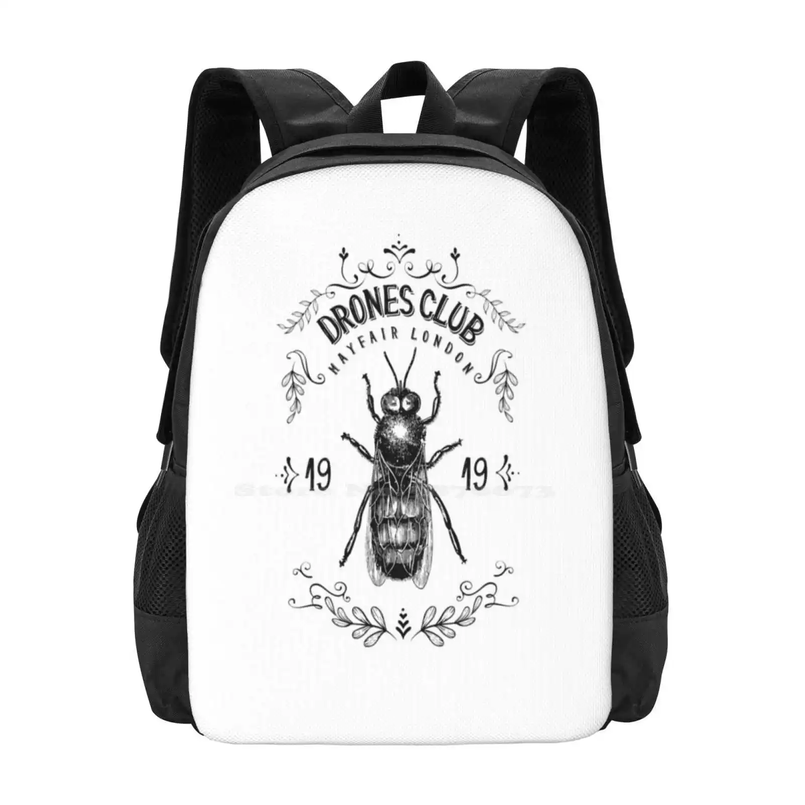 Drones Club, Est. 1919 In Mayfair, London / Wodehouse Inspired, Wooster Approved Hot Sale Schoolbag Backpack Fashion Bags