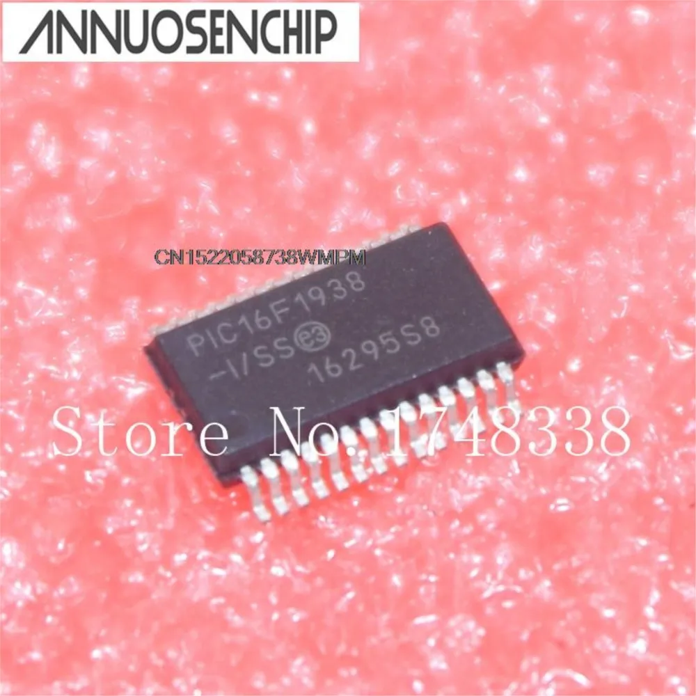 5PCS  16F1938 PIC16F1938 28Pin Flash-Based, 8-Bit CMOS Microcontrollers SSOP-28 PIC16F1938-I/SS