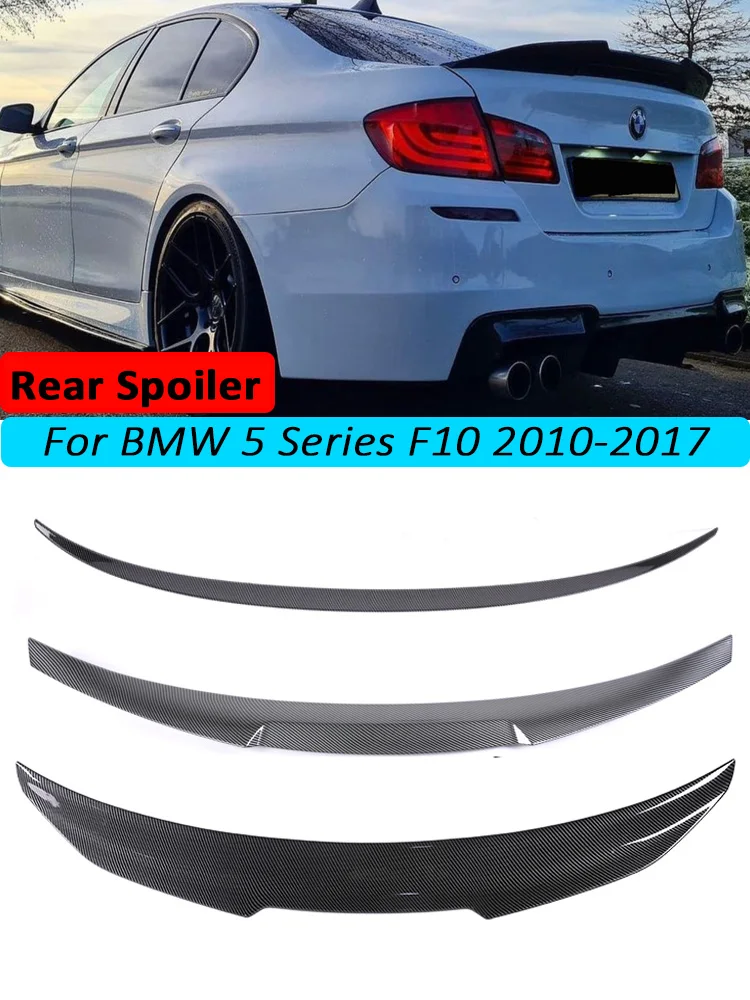 Carbon Rear Bumper Trunk Spoiler Lip For BMW 5 Series F10 F11 F18 2010 -2017 Roof Boot Spoiler Wing M5 MP M4 PSM Car Accessories