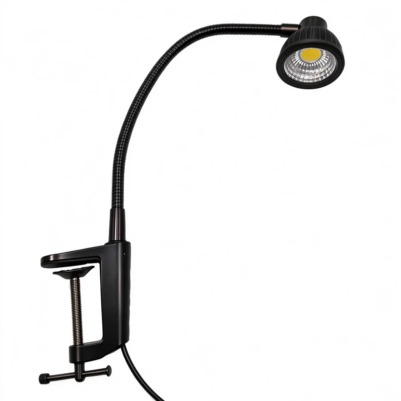 100cm long gooseneck 5w led workbench clamp light