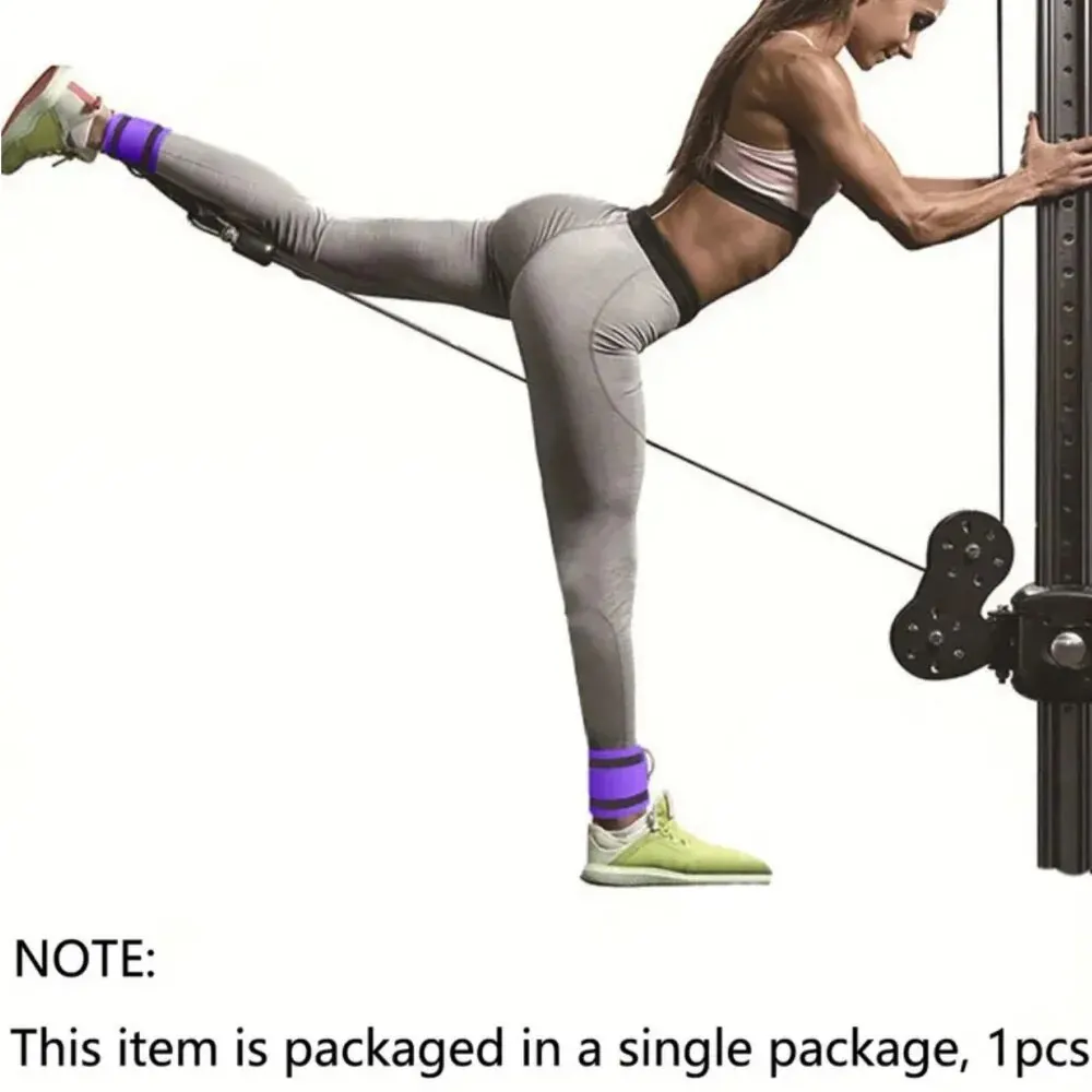 Fitness Pasek na kostkę do maszyn linowych Wyściełany uchwyt na kostkę do nóg i pośladków Siłownia Mankiet na kostkę Booty Hip Kickbacks Ćwiczenia