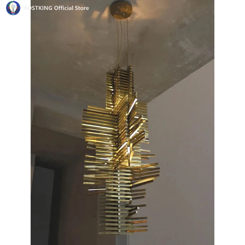 Atmospheric creative postmodern restaurant chandelier personality industrial wind design exhibition hall club villa sample lamp