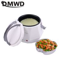 DMWD 1.3L Mini Rice Cooker 12V/24V For Car/Truck Travel Portable Electric Pot Steaming/Boiling/Stewing Soup Pot For 2-3 People