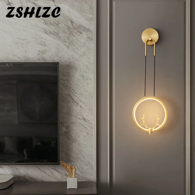 

Copper Wall Lights Modern Led Wall Lamp Sconce Light for Living room Bedroom Dining room Kitchen Bedside Light Wall Led Lamp 12W