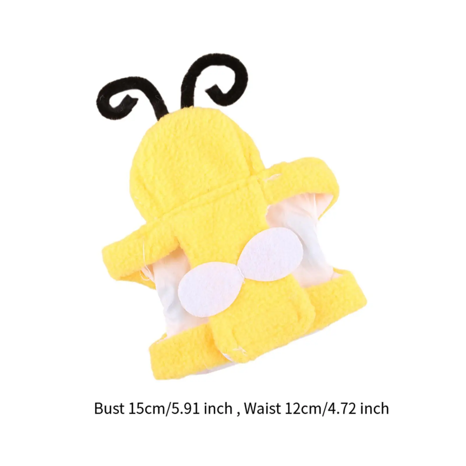 Pet Bird Clothes Bee Shaped Bird Costume for Birthday Parakeet African Greys