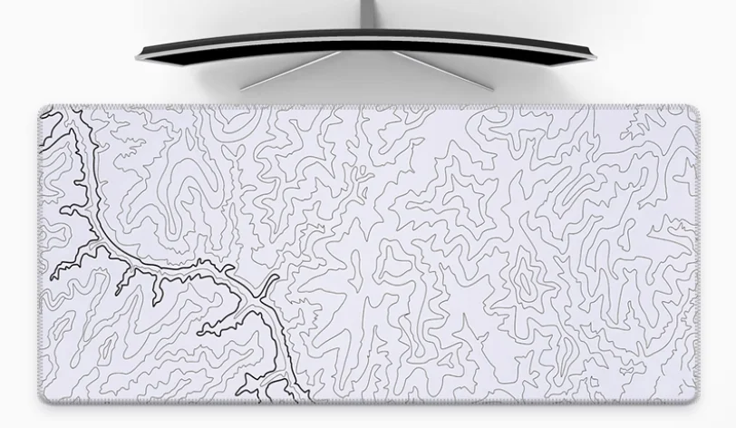 

Line Terrain Canyon Mouse Pad Super Large Gaming Esports Waterproof and Thicker Mat Natural Rubber Laptop Office Cool Big Gaming