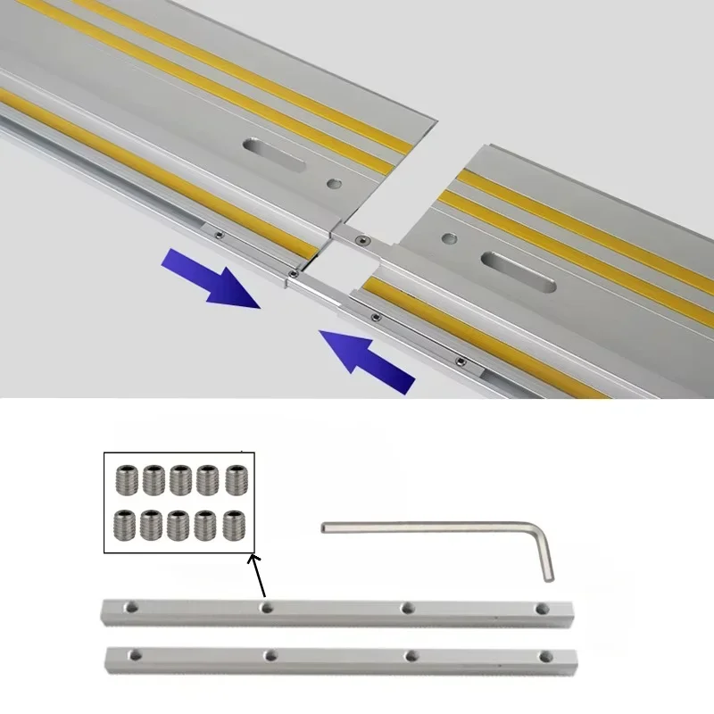 Führungsschienenverbinder für Schienensäge Ersatz-Verbindungsset Kompatibel mit Makita Festool Holzbearbeitungs-Schneidwerkzeug – Detail 3