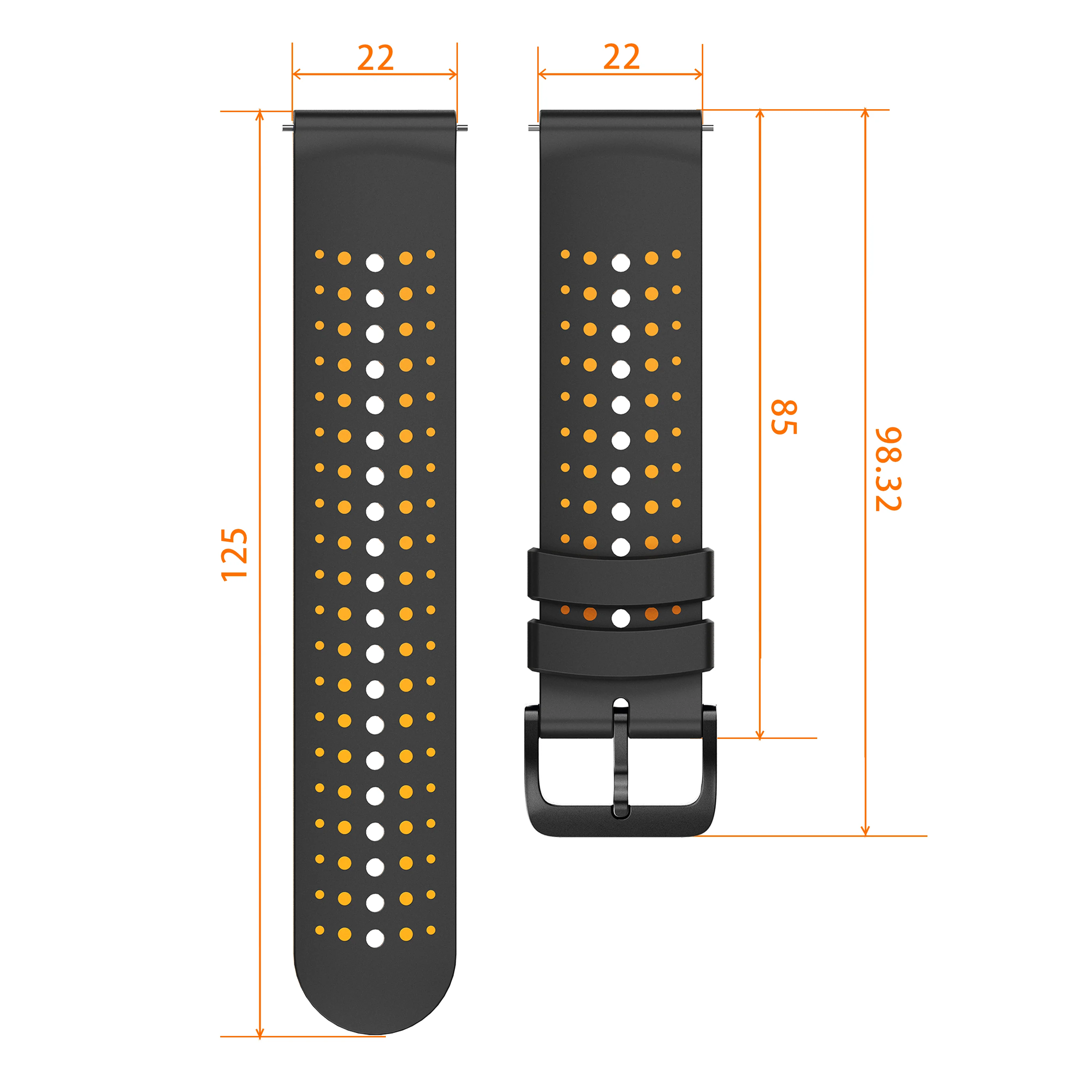 الإفراج السريع العصابات 22 مللي متر ل Garmin D2 الهواء X15/Venu 4 3 2 45 مللي متر/Forerunner 570 47 مللي متر 265 255 سيليكون حزام حزام الساعات سوار #2
