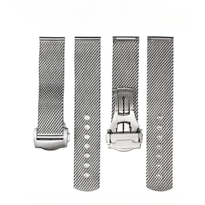 Haima Diefei Milan Mesh Strap Stainless Steel Watch Band300No Time to Die007Seiko5 No.20mm Adaptation