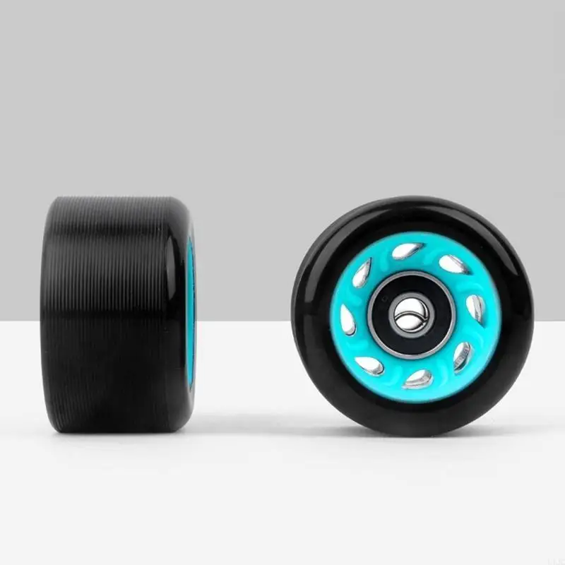 U1JC Roller Skate Wheel Light Up Wheel Quads Roller Skate Wheel Double Row Skating Skateboard Quads Skate Replacement Wheel