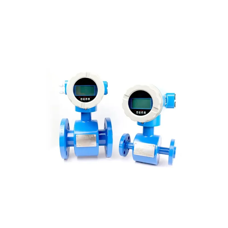 Fast reading stainless steel electromagnetic flowmeter, suitable for water, sewage, chemical slurry, with LCD display