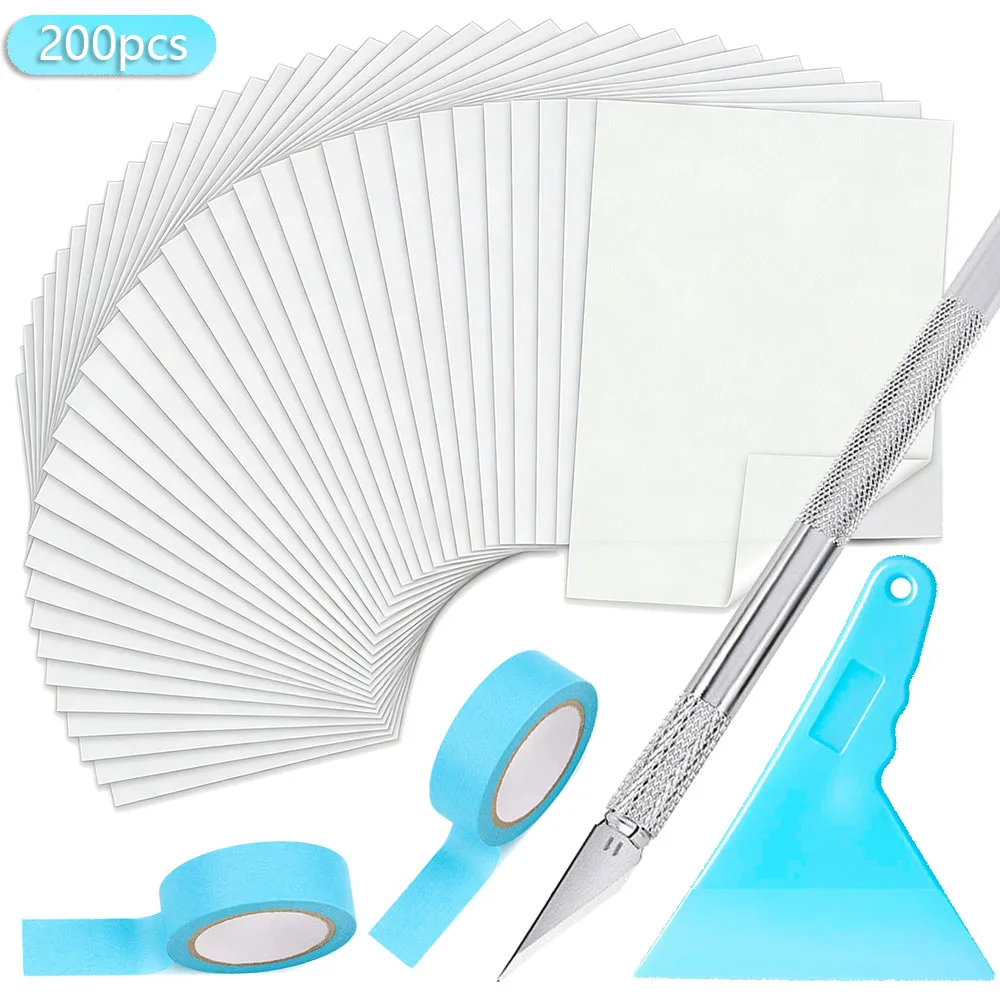 

200pcs Diamond Painting Release Paper Non-stick Cover 5D DIY Replacement Accessories Double-Sided White Cover Minders