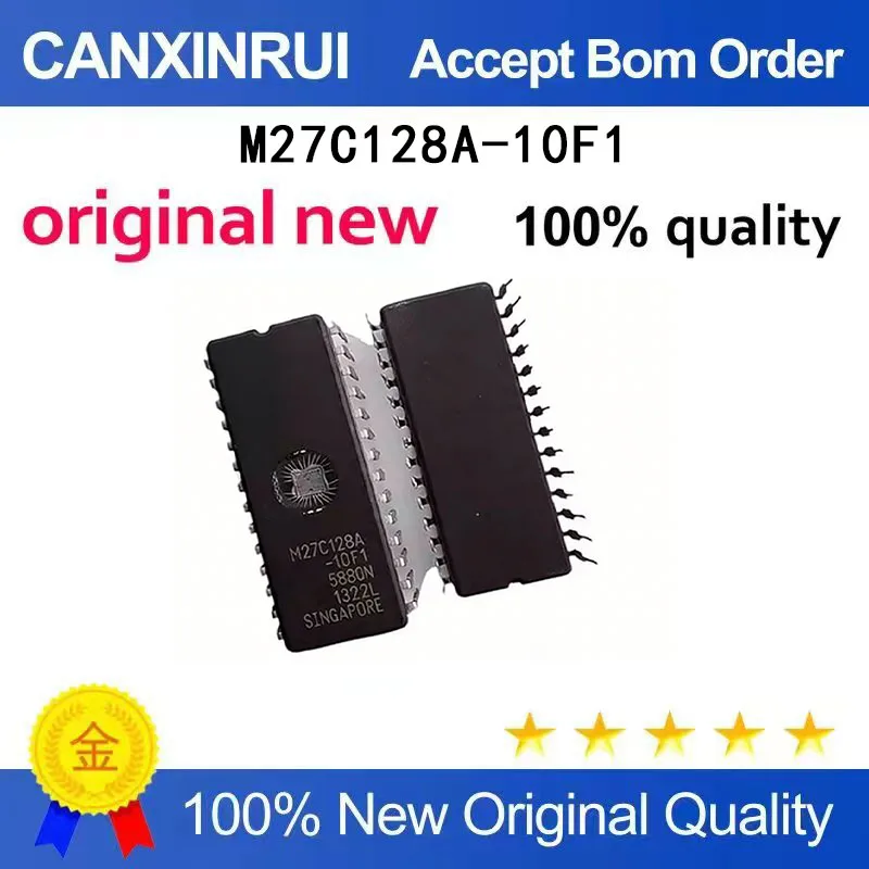 

(5-100 Pieces) Brand new original M27C128A-10F1 DIP28 direct insertion memory chip IC in stock