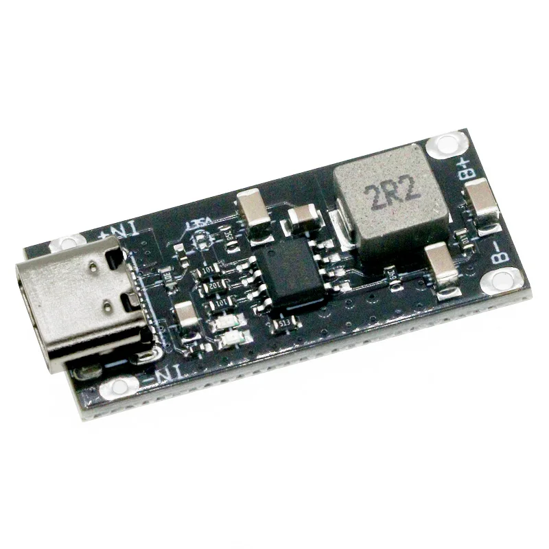 Batería de litio ternaria de polímero de alta corriente de entrada USB tipo C, placa de carga rápida IP2312 CC/CV, modo 5V a 4,2 V