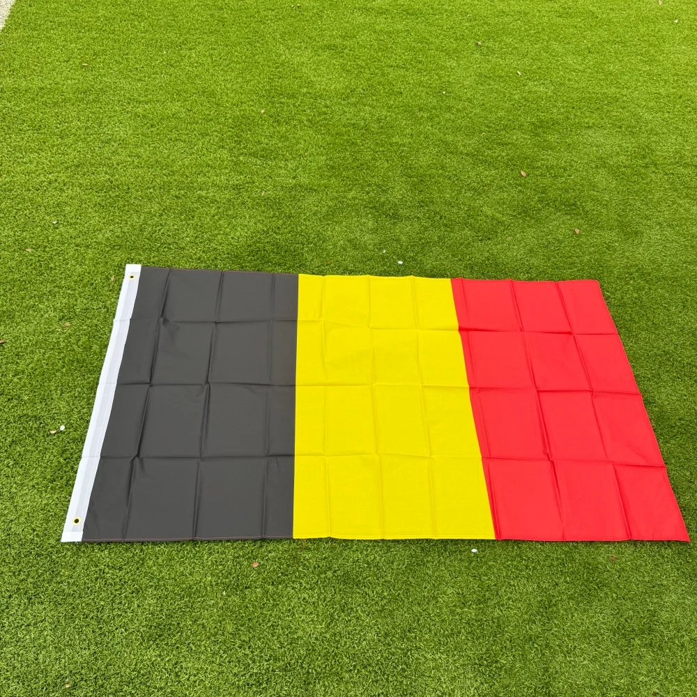 Belgium Flag 150x90cm Large 3x5 FT Belgian National Flag Polyester Double Stitched Outdoor Indoor Decoration