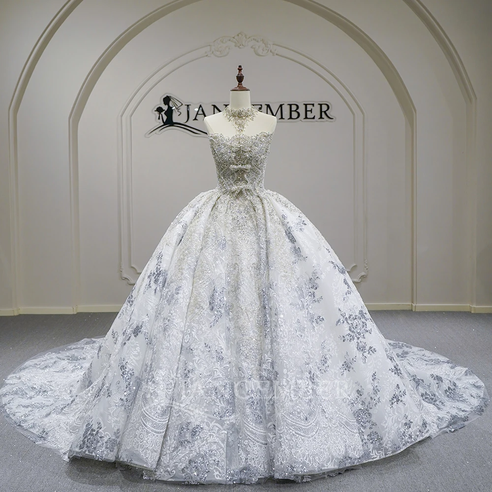 Modern New Ball Gown Wedding Dress 2026 Elegant Lace Up Back Sleeveless Customized Bride Gown Princess Party Vestido de Noiva