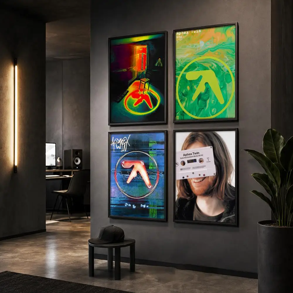 Classic Electronic Musician A-Aphex T-Twin Poster Wall Art Print Sticker for Bedroom Living Room Dorm Office Modern Home Decor