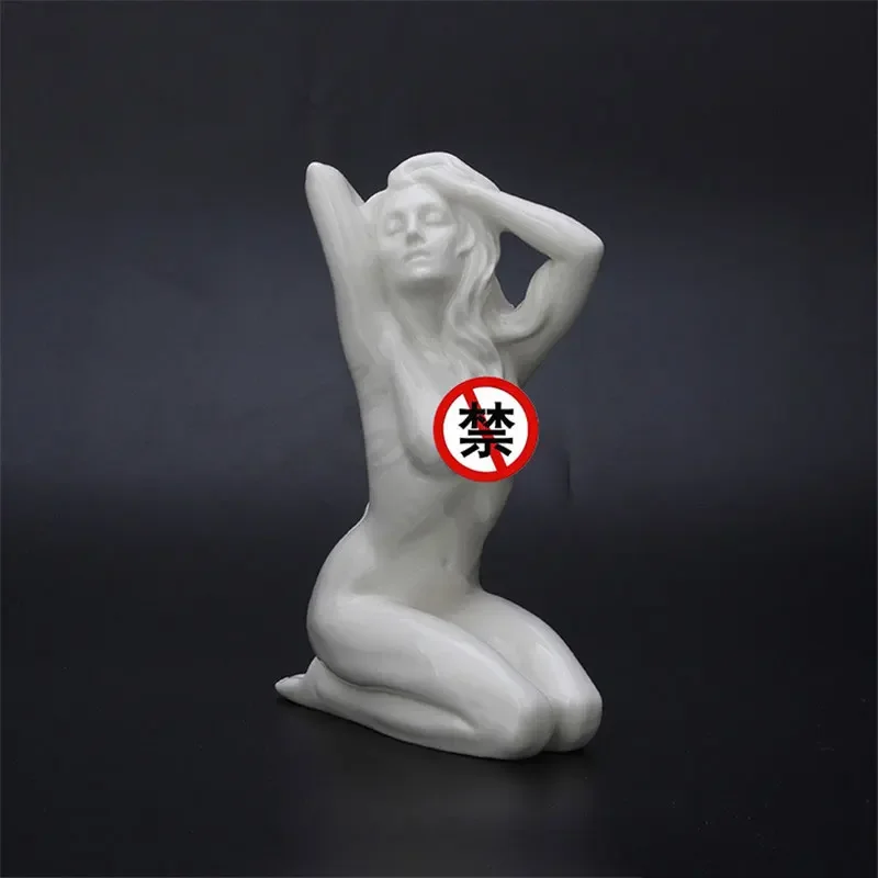 

Modern Art Abstract Woman Body Art Sculpture Naked Lady Ceramics Statue Female Nude Figurine Home Decorations Girl Gifts